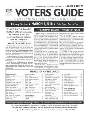 lwv houston area voters guide